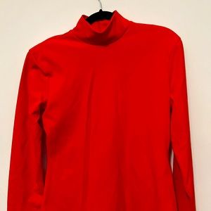 HM long sleeve turtleneck top bright orange